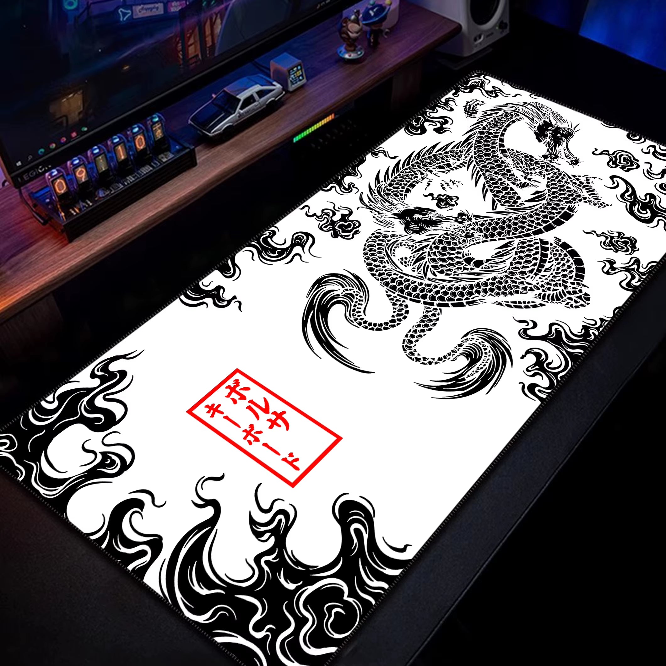 Chinese Dragon Gaming Mousepad XXL Large Office Gaming Mouse Pad Locking Edge Mouse Mat Gamer Keyboards Pads Rubber Desk Mat