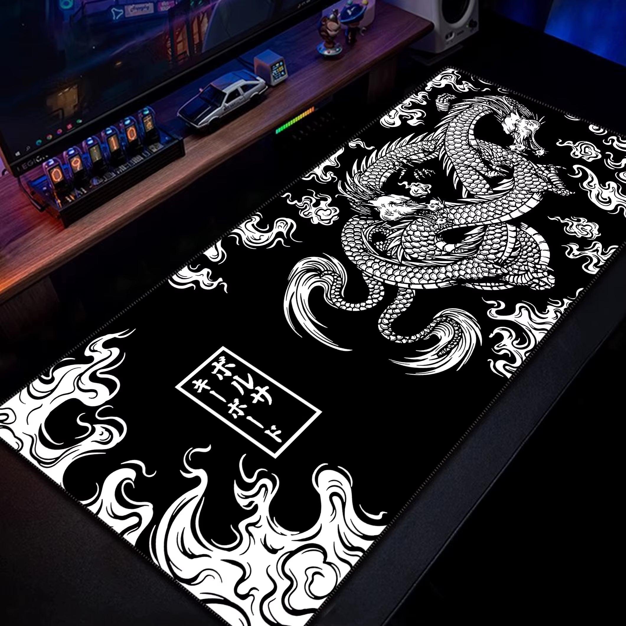 Chinese Dragon Gaming Mousepad XXL Large Office Gaming Mouse Pad Locking Edge Mouse Mat Gamer Keyboards Pads Rubber Desk Mat