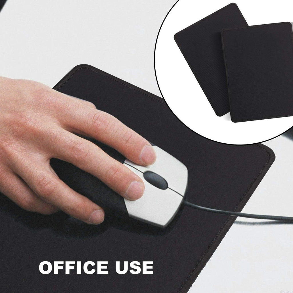 2-Pack Non-Slip Mouse Pad Stitched Edge PC Laptop for Computer PC Gaming Rubber